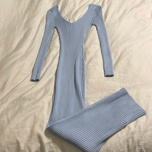Fashion Nova Small Midi sweater dress Blue